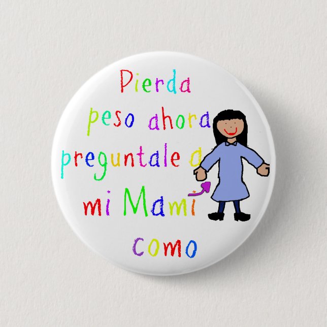 ninos en espanol button (Front)