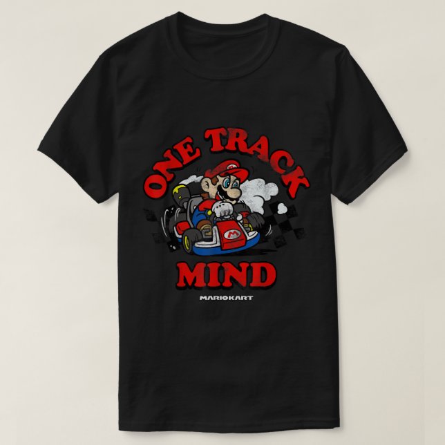 Nintendo Mario Kart One Track Mind Graphic  T-Shirt (Design Front)