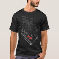 Nintendo NES Controller Exploded Schematic Graphic