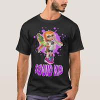 Nintendo Splatoon Squid Kid Pink Splat Graphic T S