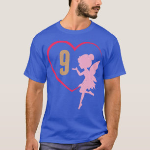 Ninth 9th Birthday Party Fairy Tale Girl Princess  T-Shirt
