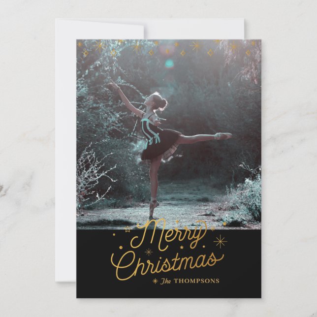 NINTH DAY OF CHRISTMAS / Christmas Photo Card (Front)