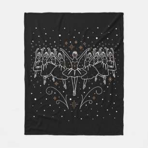 Ninth Day of Christmas Fleece Throw Blanket