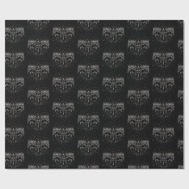 Ninth Day of Christmas Gift Wrapping Paper (Flat)