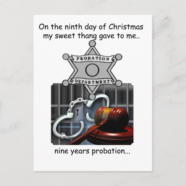 Ninth Day Redneck Christmas Holiday Postcard (Front)