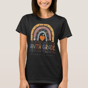 Ninth Grade Dream Team Rainbow Welcome Back To Sch T-Shirt