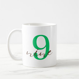 Ninth Year with Personalization Coffee Mug