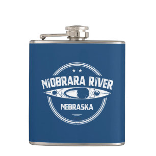 Niobrara River Nebraska Kayaking Hip Flask