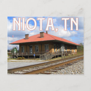 Niota, TN Historic 1854 Train Station Postcard