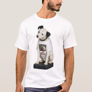 Nipper RCA Victor Dog Wearing Nipper T-Shirt