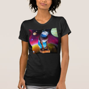 Nipper, The RCA Dog Outter Space and Galaxy T-Shirt