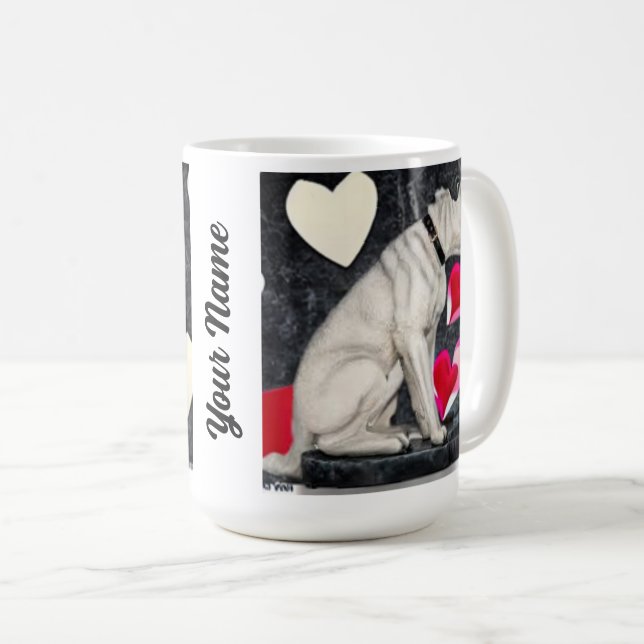 Nipper, The RCA Dog Valentine's Day Mug (Front Right)