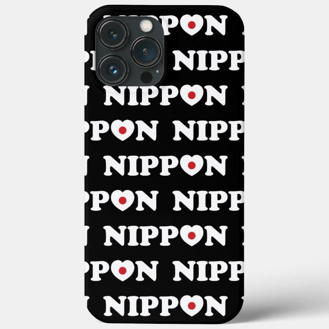 Nippon Love Coeur Drapeau Coque-Mate coque iphone (Verso)