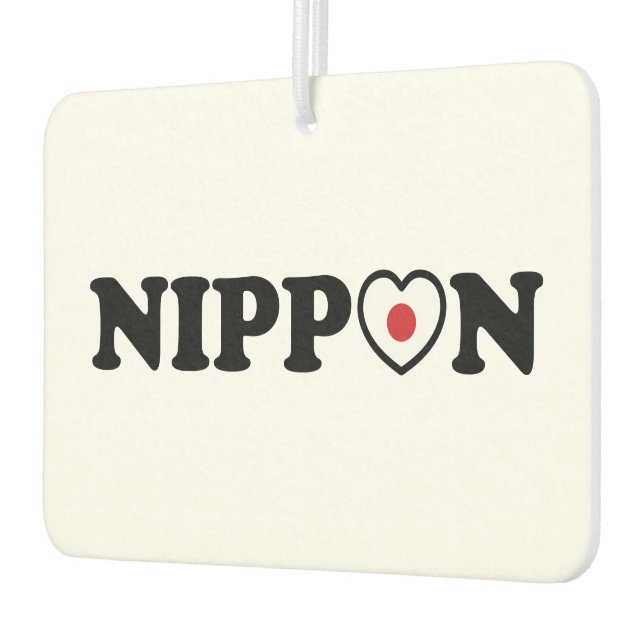 Nippon Love Heart Flag Air Freshener (Left)
