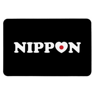 Nippon Love Heart Flag Magnet