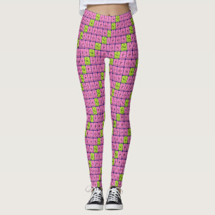 Nippon periodic table patriotic leggings 7