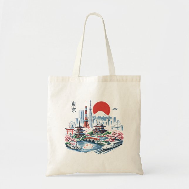 Nippon Sakura Tokyo Sakura  Tote Bag (Front)