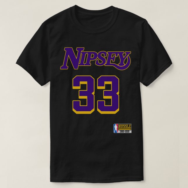 Nipsey Hussle Tribute Jersey T-Shirt (Design Front)