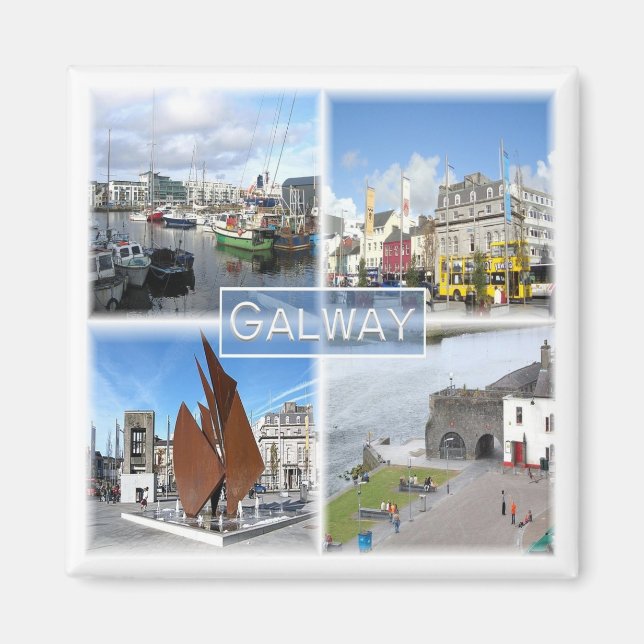 NIR004 GALWAY, Irlande du Nord, Fridge Magnet (Devant)