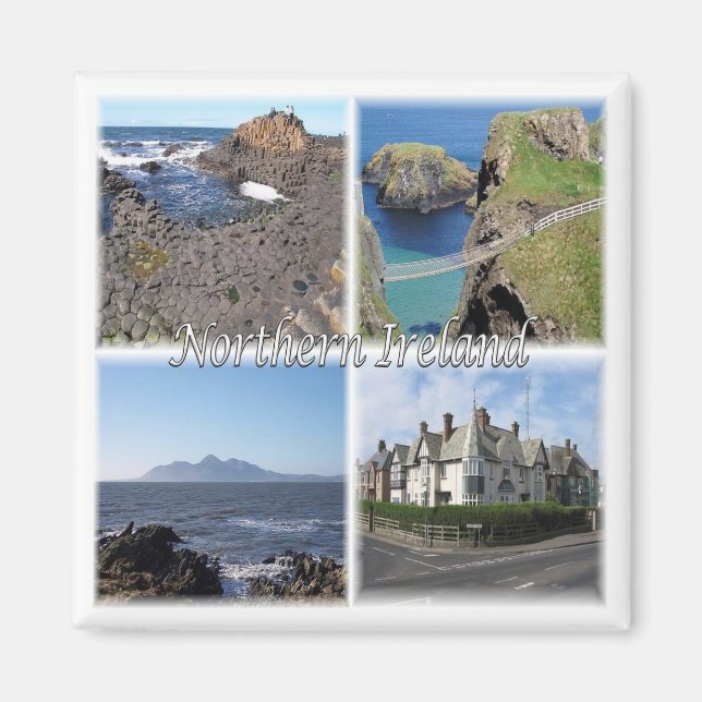 NIR007 NORTHERN IRELAND, Mosaic,Fridge Magnet (Front)