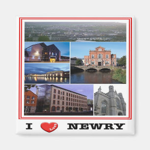 NIR013 NEWRY "I LOVE", Northern Ireland, Fridge Magnet
