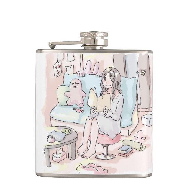Nirakujiku Hip Flask (Front)