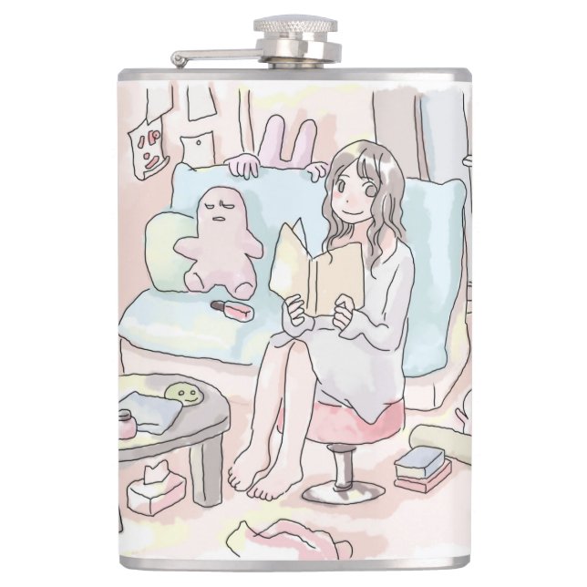 Nirakujiku Hip Flask (Front)