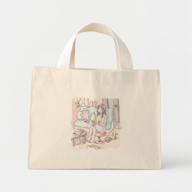Nirakujiku Mini Tote Bag (Front)