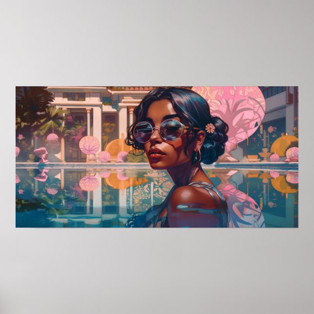 Niravi swimming in paradise poster (Front)