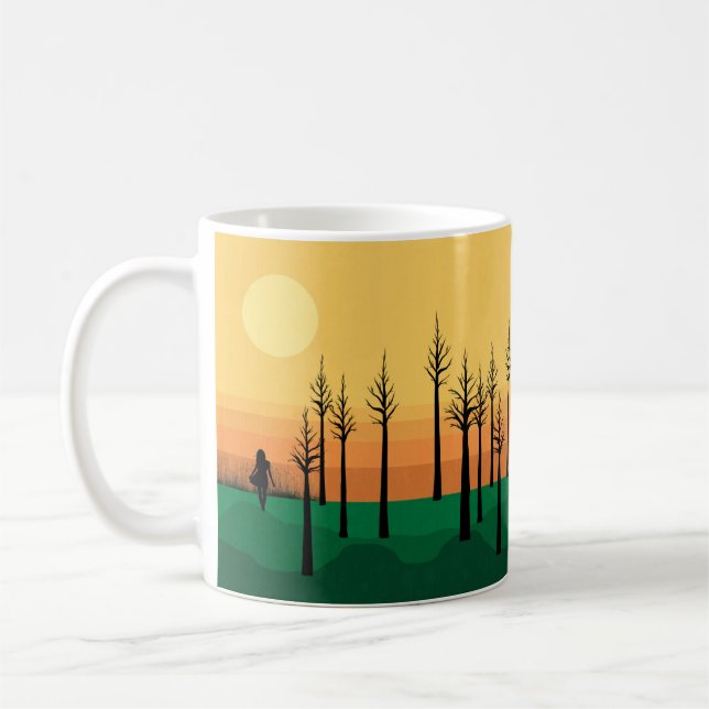 Nirrin Sunset Forest Mug (Left)