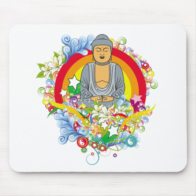 Nirvana Buddha Mouse Pad (Front)
