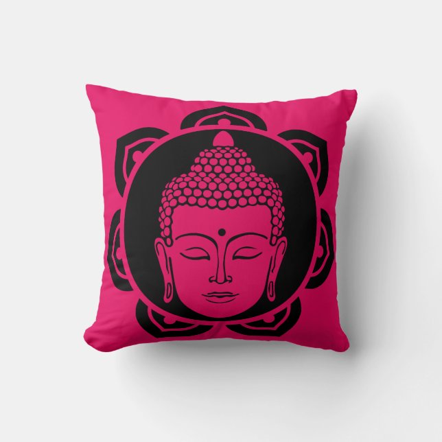 Nirvana Buddhist Throw Pillow (Front)
