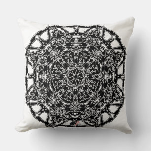Nirvana Octa Glyph Throw Pillow