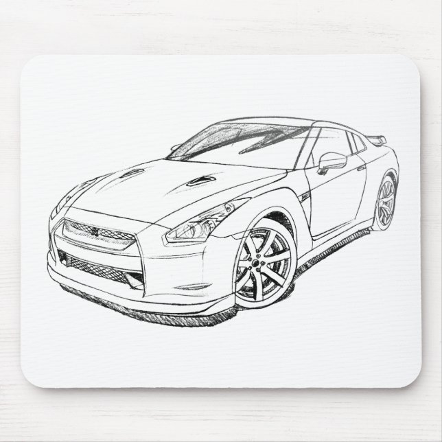 Nis Skyline GTR R35 Mouse Pad (Front)