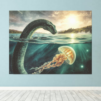 Niseag The Loch Ness Guardian | Bio-Magic Fantasy Canvas Print