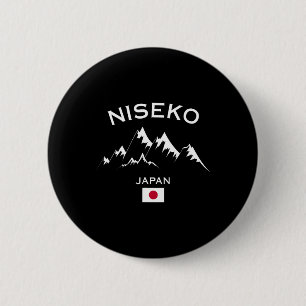 Niseko Japan Ski Resort Hokkaido Japanese Mountain 2 Inch Round Button