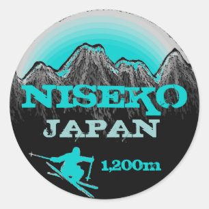 Niseko Japon turquoises autocollants d'élévation d