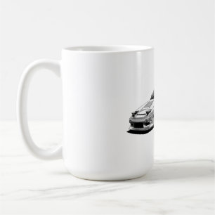 nissan 240sx hand drawn artwork coffee mug