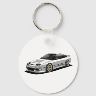 nissan 240sx hand drawn artwork keychain