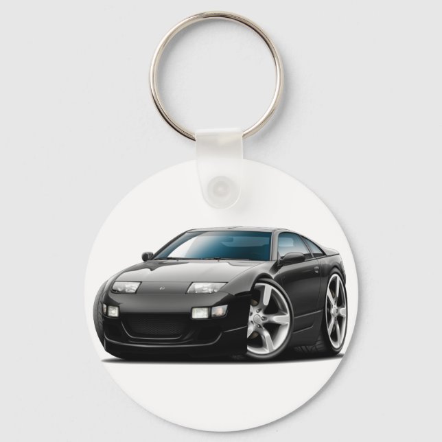 Nissan 300ZX Black Car Keychain (Front)