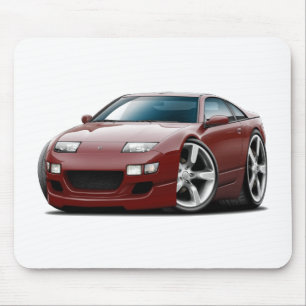 Nissan 300ZX Maroon Car Mouse Pad
