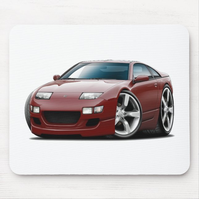 Nissan 300ZX Maroon Car Mouse Pad (Front)