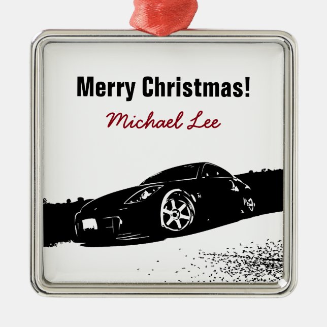 Nissan 350Z front stance Metal Ornament (Front)