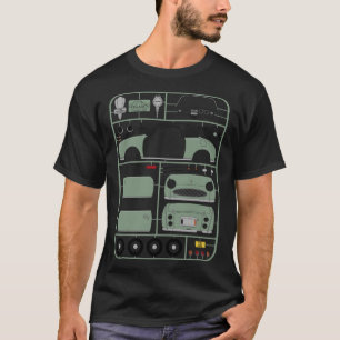 Nissan Figaro in Emerald Green Plastic Model Kit - T-Shirt