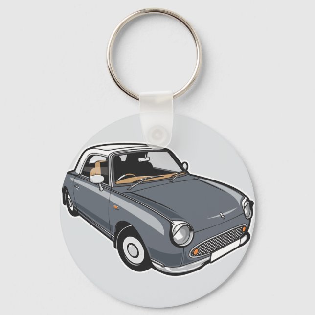 Nissan Figaro Lapiz Grey Keychain (Front)