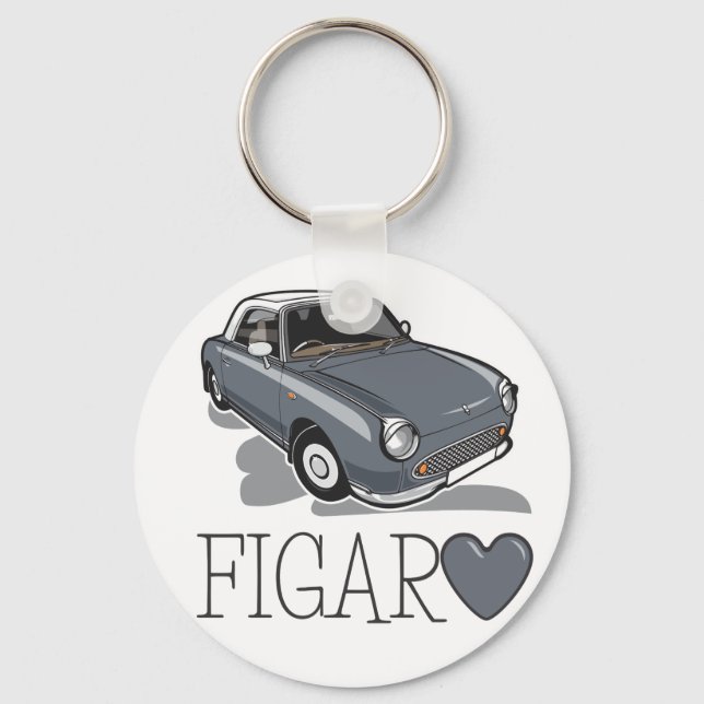 Nissan Figaro Lapiz Grey Keychain (Front)