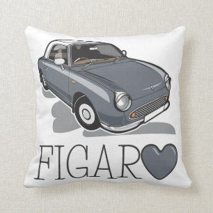 Nissan Figaro Lapiz Grey Throw Pillow
