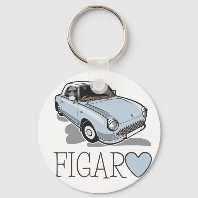 Nissan Figaro Pale Aqua Keychain (Front)