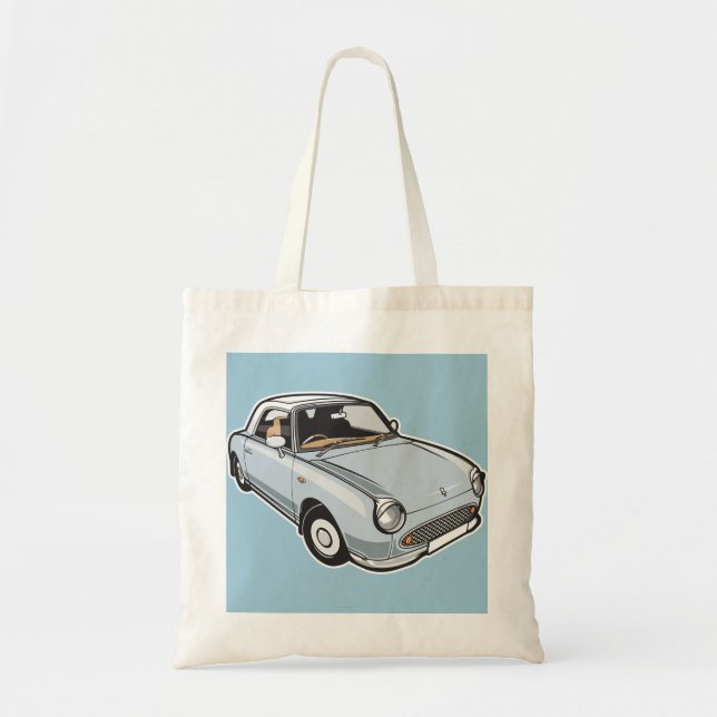 Nissan Figaro Pale Aqua Tote Bag (Front)