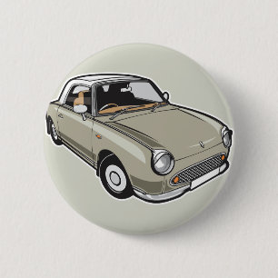 Nissan Figaro Topaz Mist 2 Inch Round Button